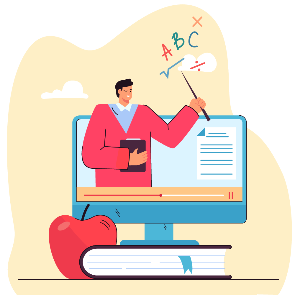 profesora enseñando